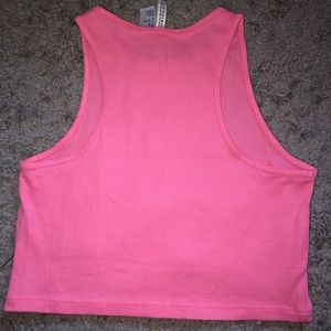 Divided Tops - H&M Hot Pink Crop Top Tank Top Divided Tops - H&M Hot Pink Crop Top Tank Top